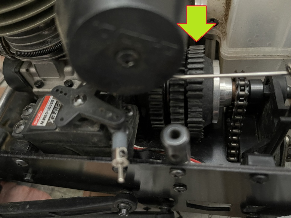 修理前 - 変速ギアが摩耗して滑っている状態の診断画像